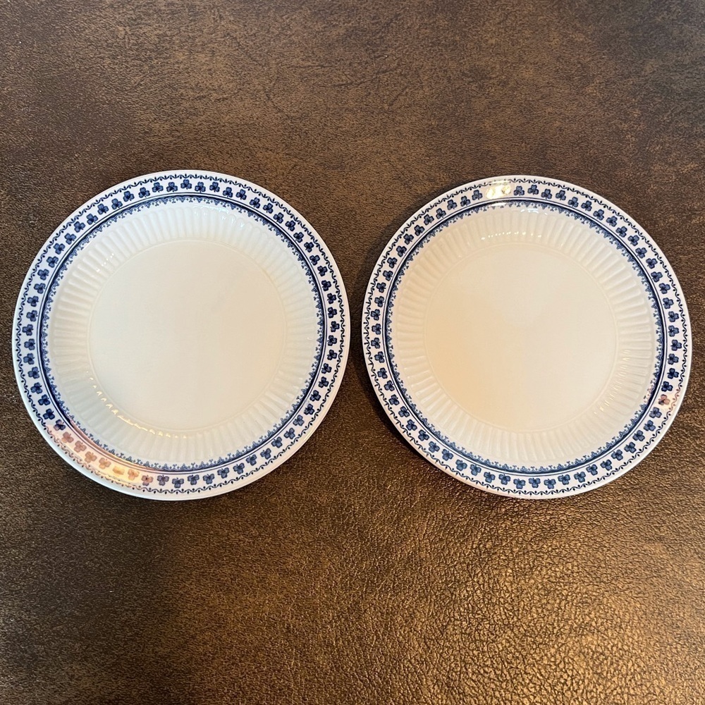 English Ironstone Adams Brentwood Bread Plates